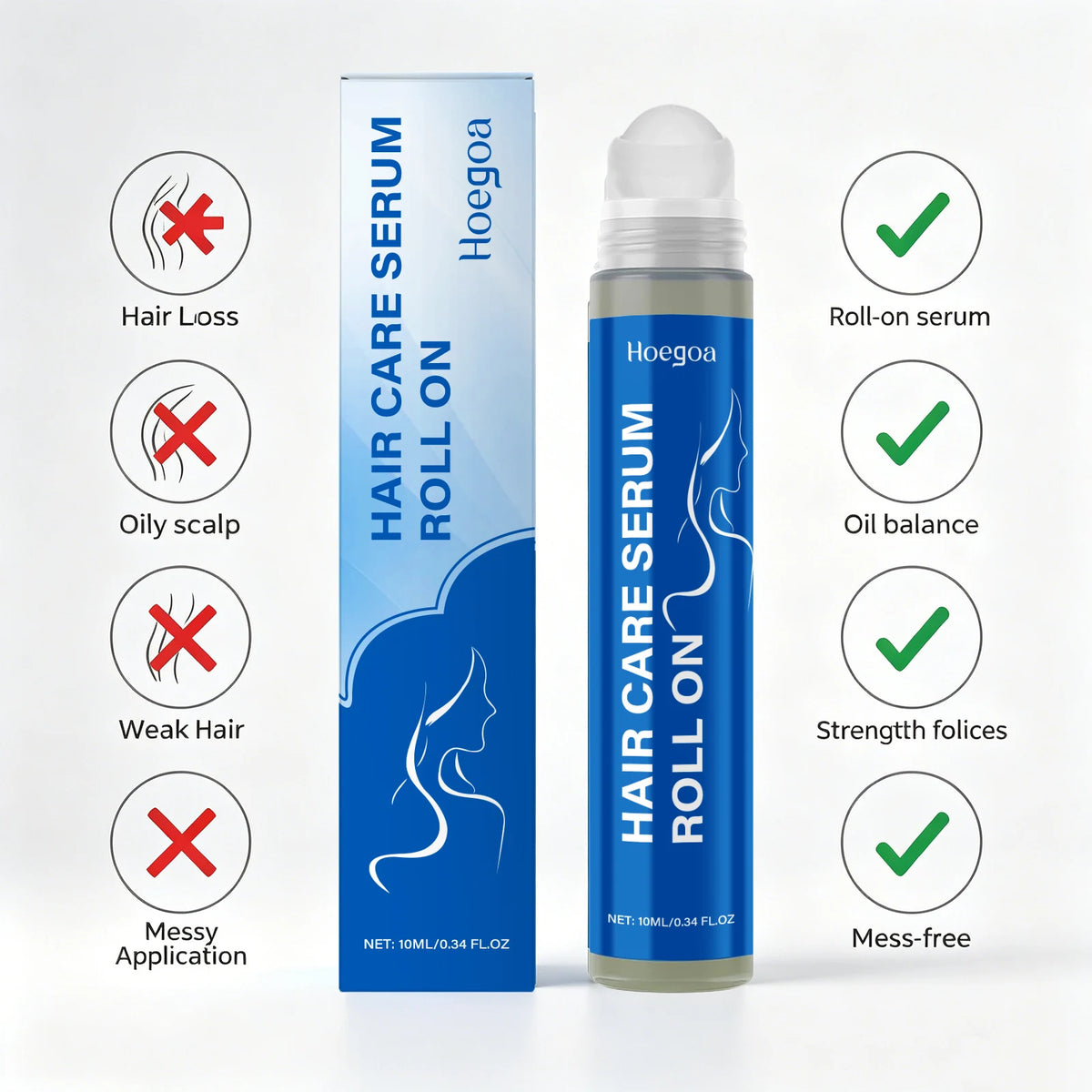 Rosemary Scalp Nourishing Serum Roller for Thicker and Fuller Hair