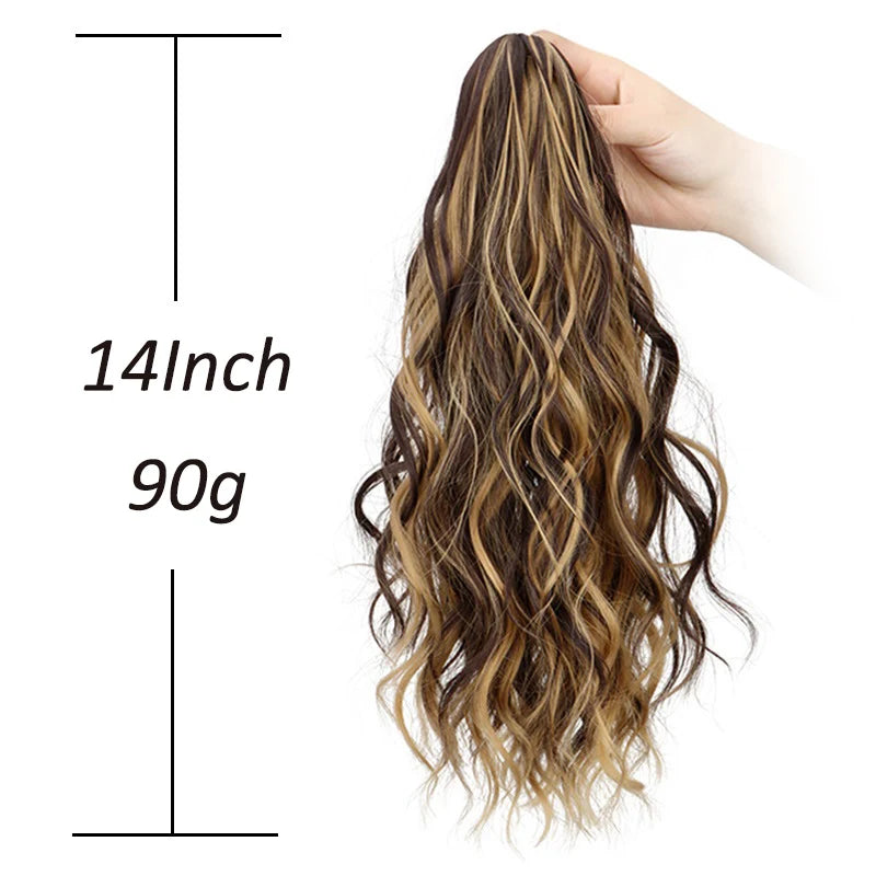 Curly Claw Clip Ponytail Hair Extension for Women
