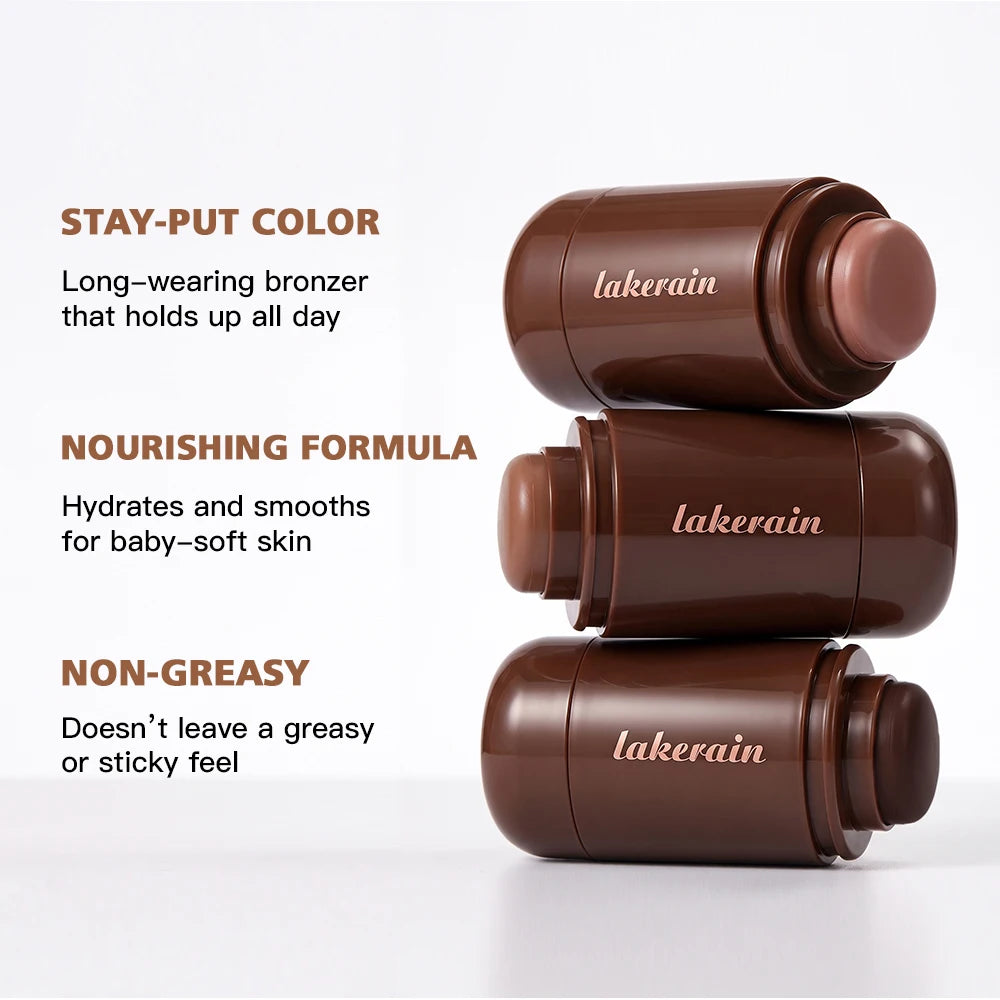 Cream Bronzer Stick for Natural Face Contouring and Sculpting