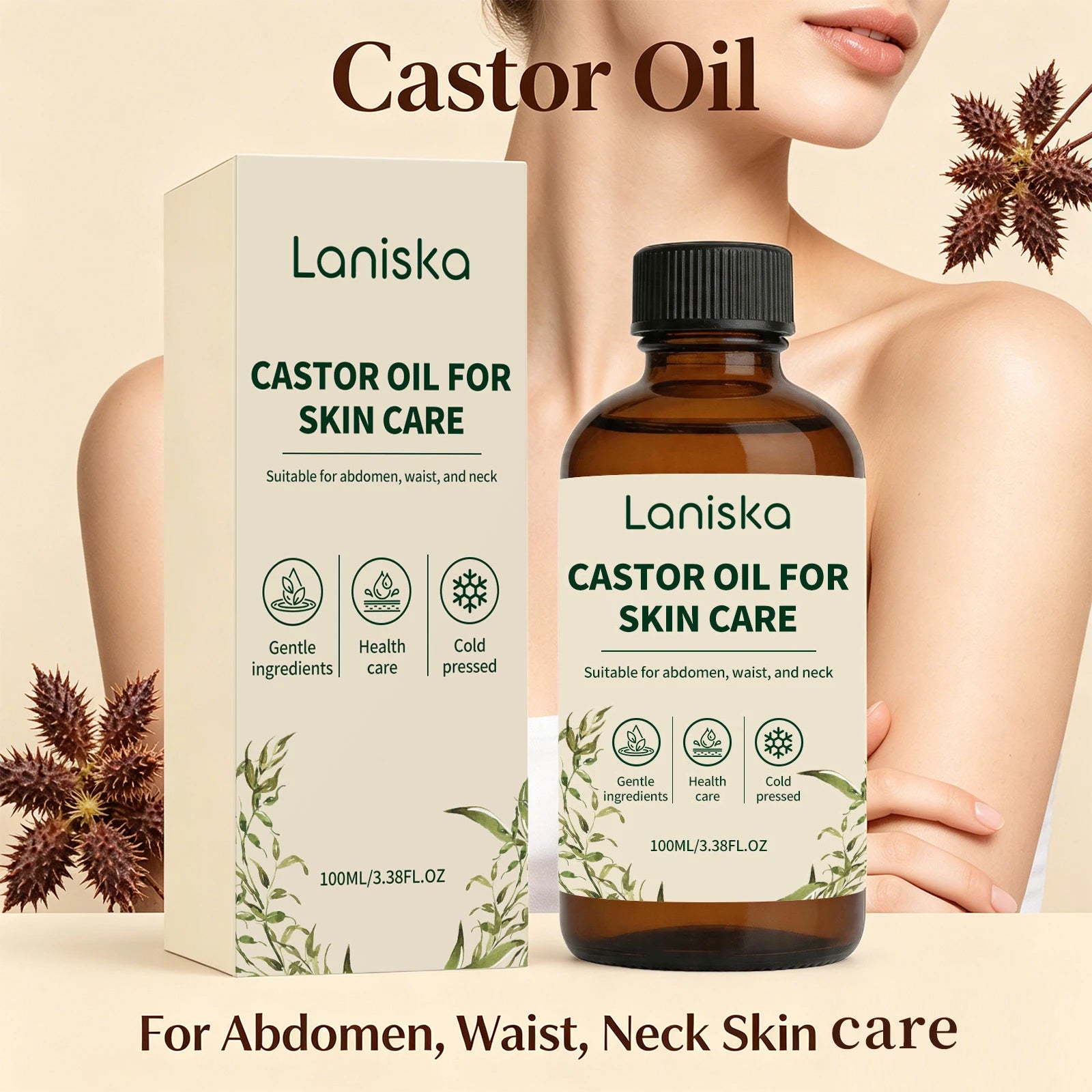 Cold Pressed Castor Oil for Skin Hydration and Body Massage - 6