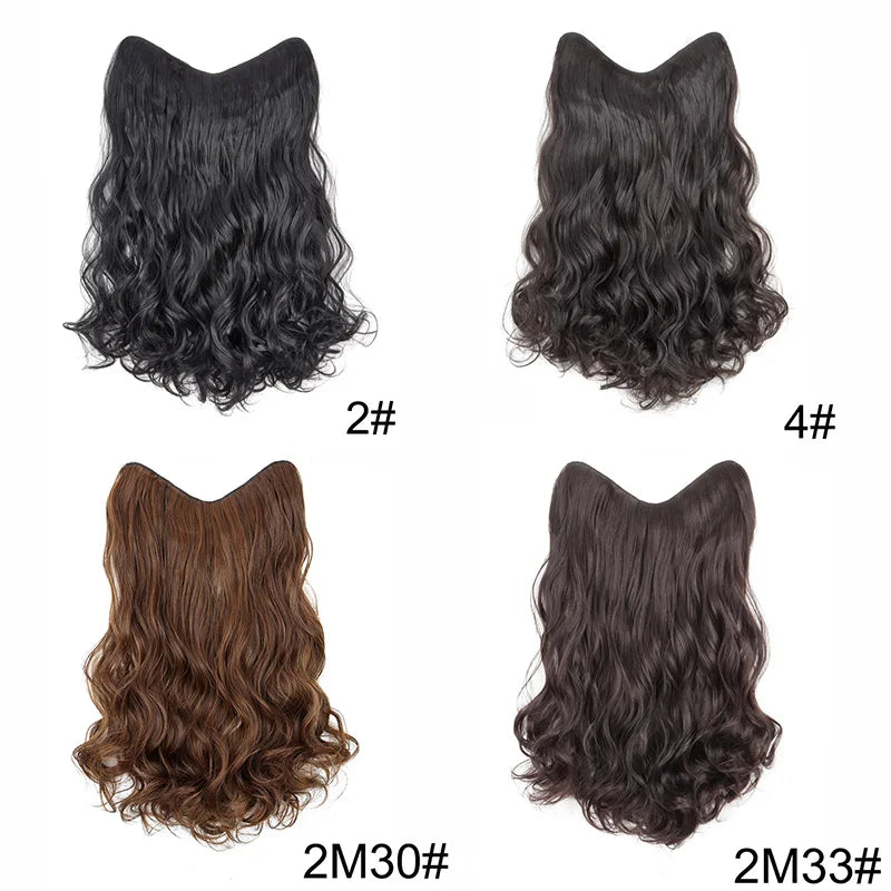 20-Inch Long Curly Clip-In Hair Extensions - 3