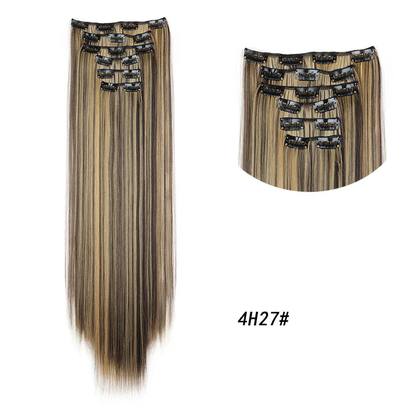 Long Curly Clip-In Hair Extensions for Instant Volume and Length - 36