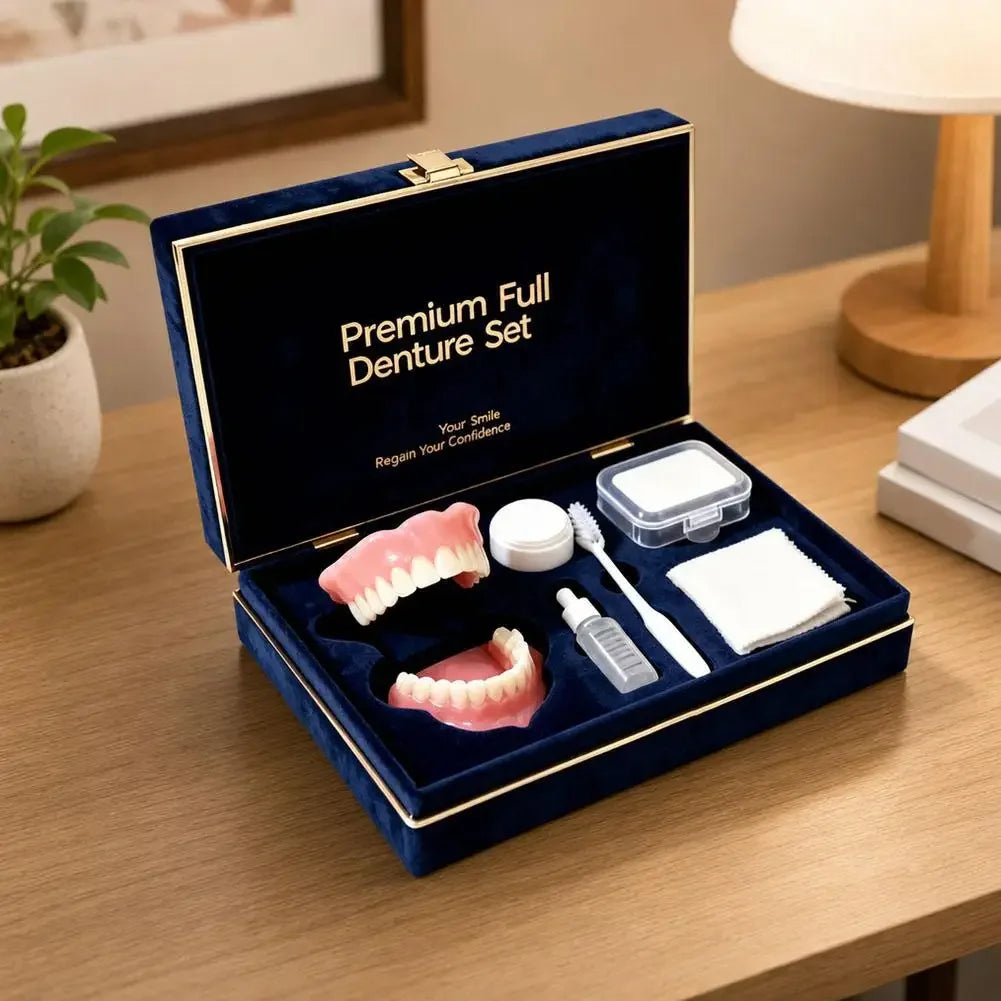 Instant Smile Full Mouth Denture Set for Men and Women - 11