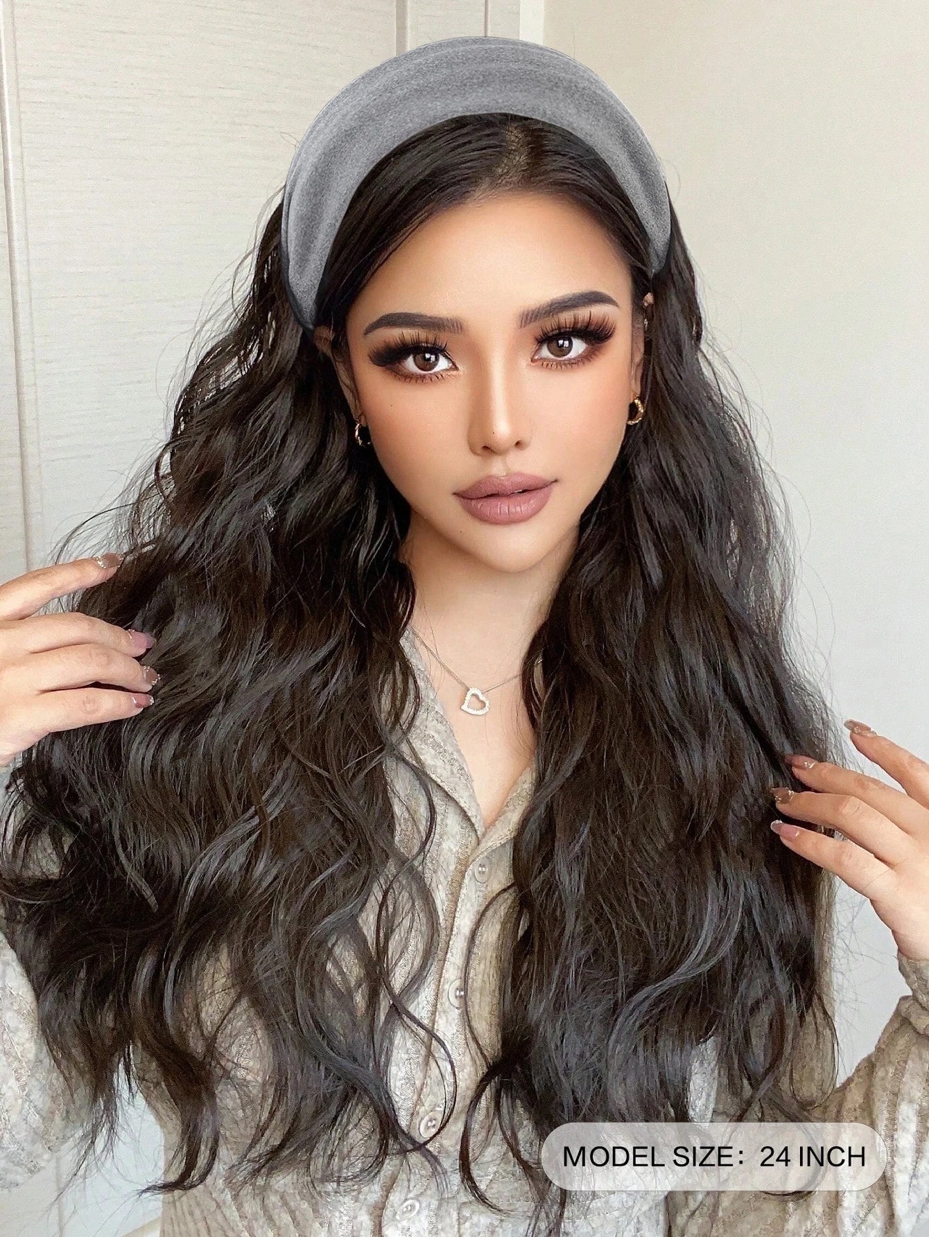 Long Wavy Headband Hair Extension for Instant Voluminous Natural Hair - 8