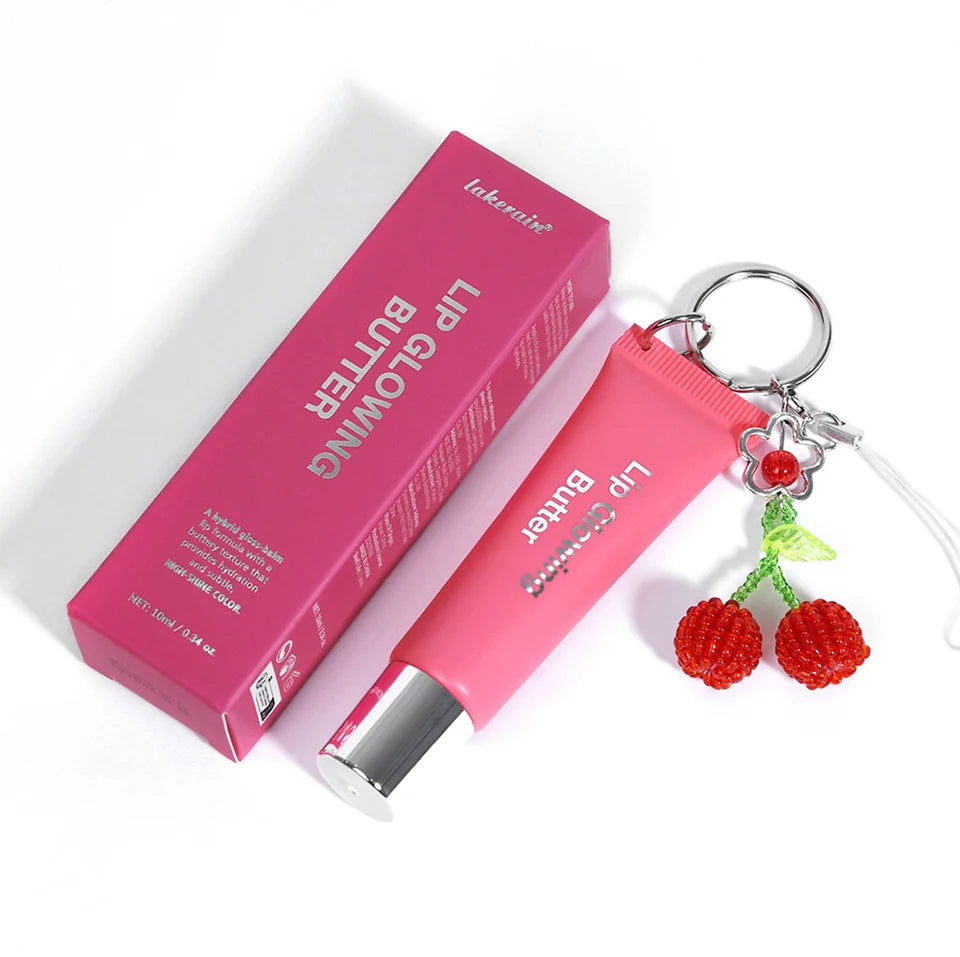 Hydrating Lip Gloss with Keychain for Long-Lasting Moisture and Shine - 18