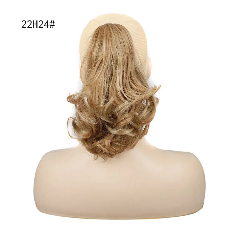 12-Inch Wavy Curly Claw Clip Ponytail Extension - 15