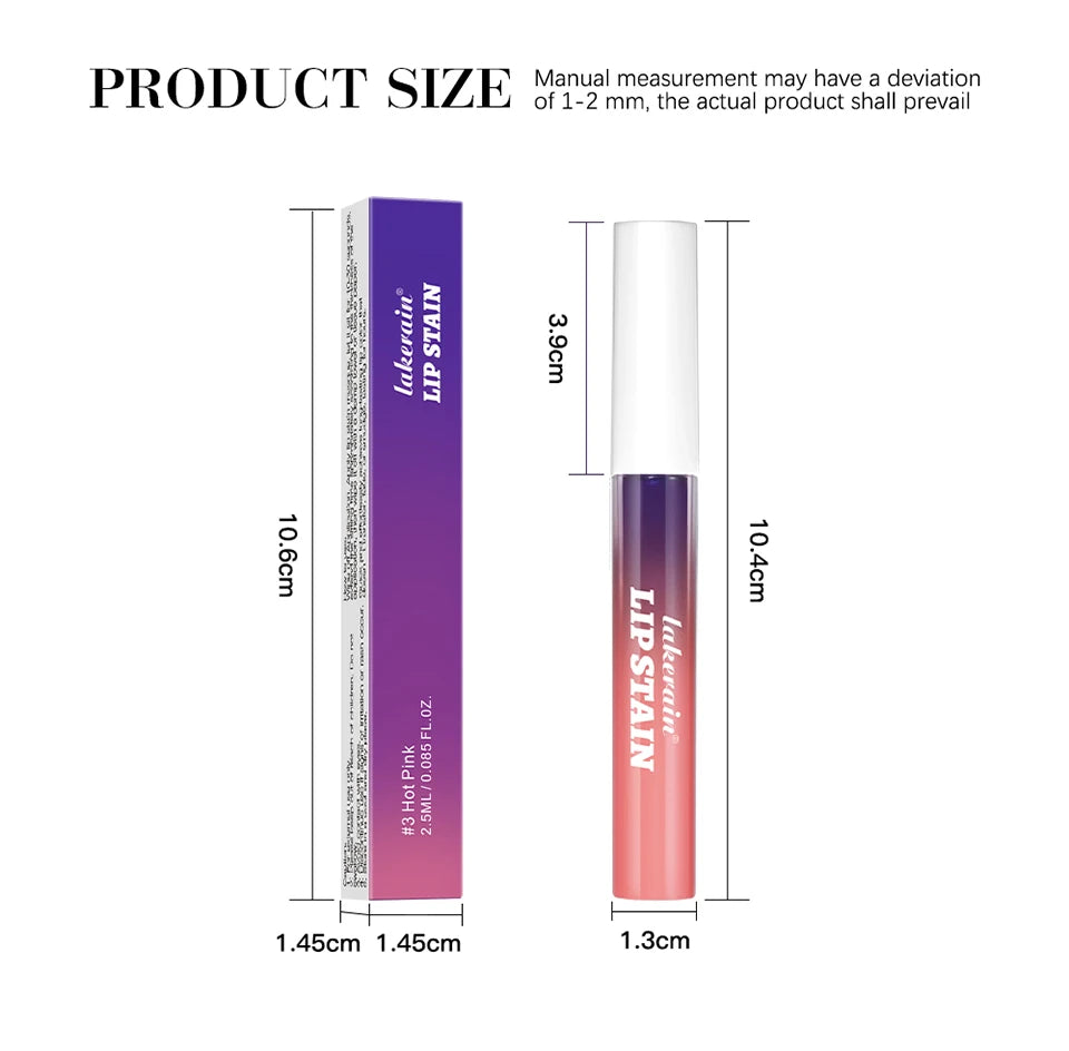 Long-Lasting Waterproof Peel-Off Lip Stain for All-Day Matte Color