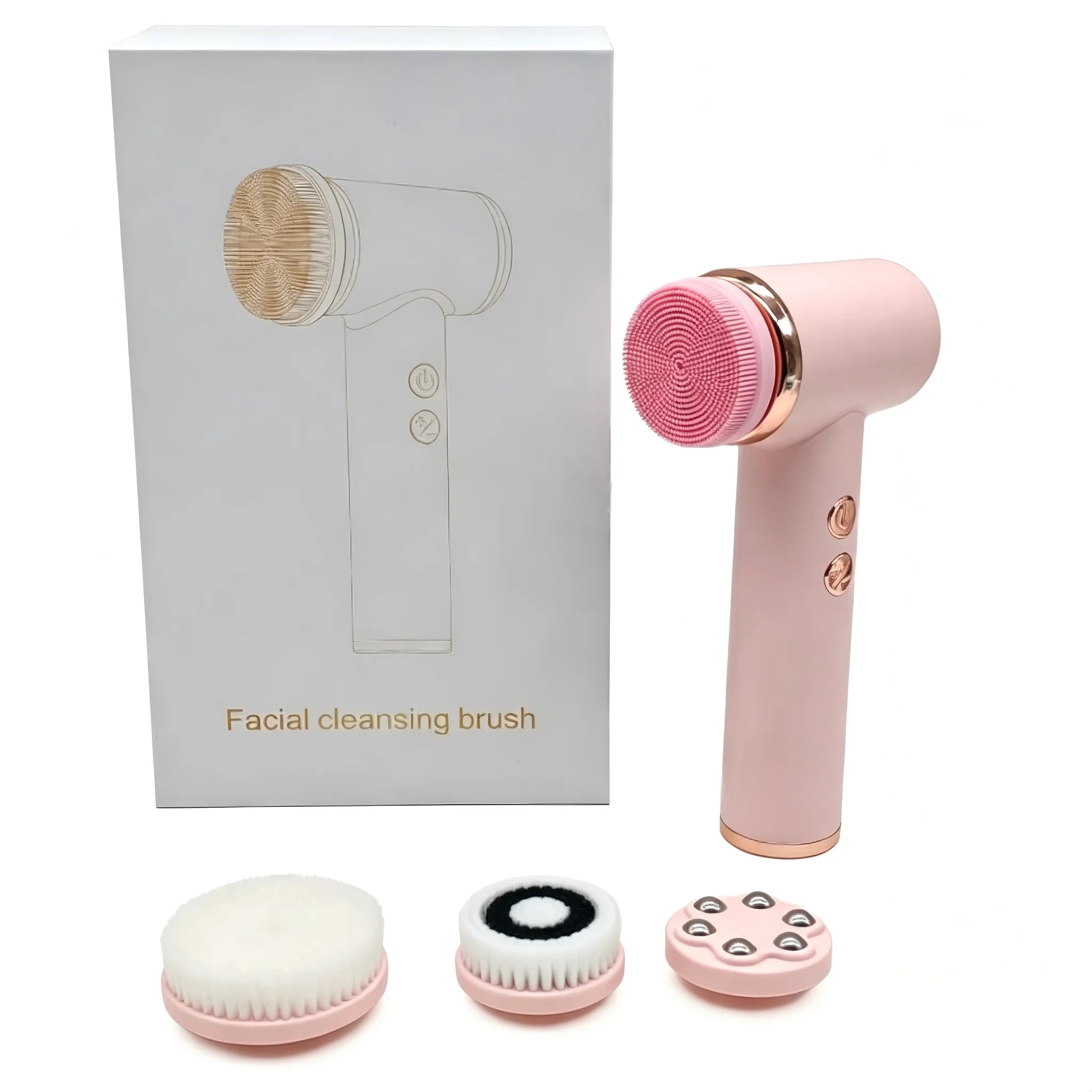 4-in-1 Waterproof Electric Facial Cleansing Brush and Exfoliating Scrubber - 9