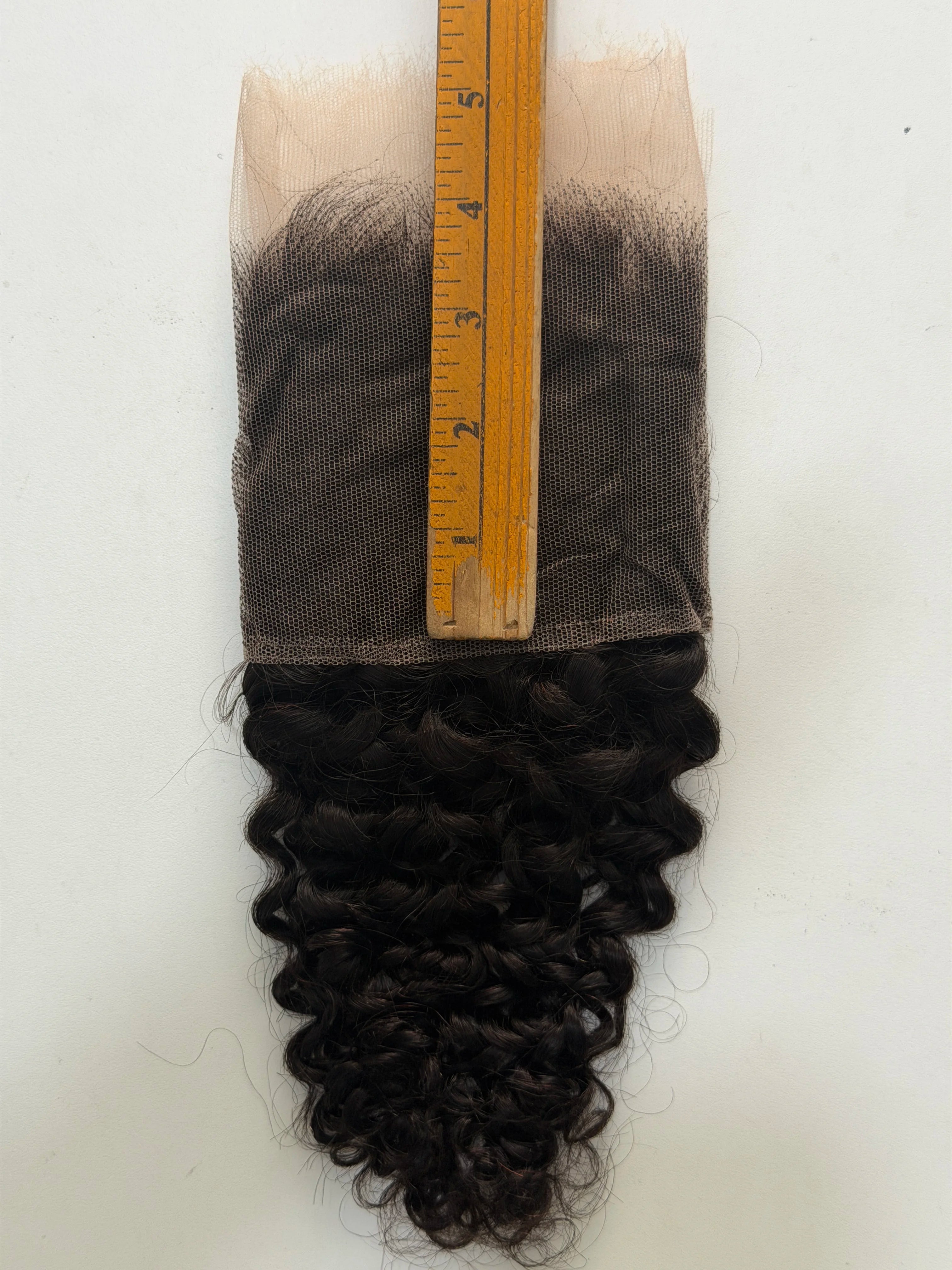 13x4 HD Lace Frontal Kinky Curly Human Hair Closure - 19