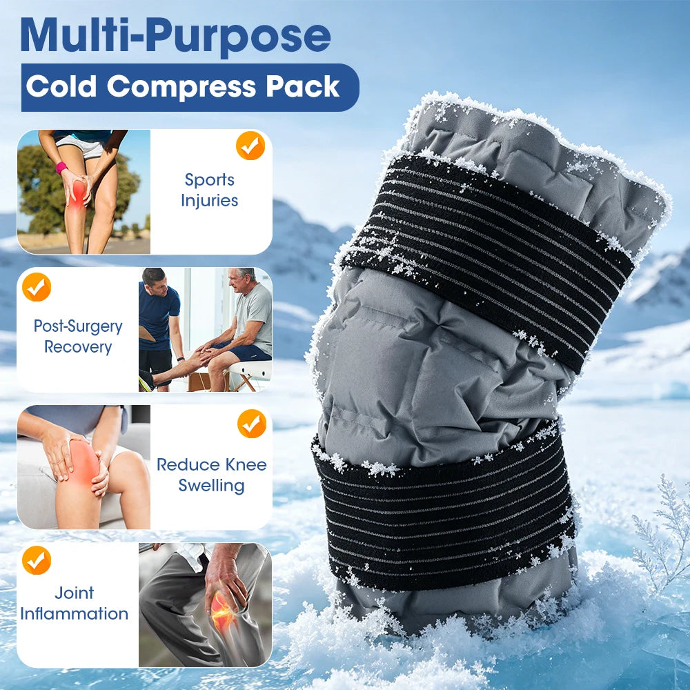 Reusable Hot and Cold Therapy Knee Wrap for Pain Relief and Recovery - 3