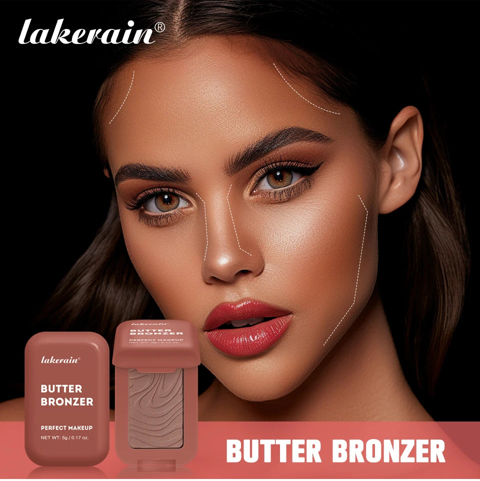 Soft Matte Butter Bronzer Powder for Sculpted and Natural Face Contouring - 7