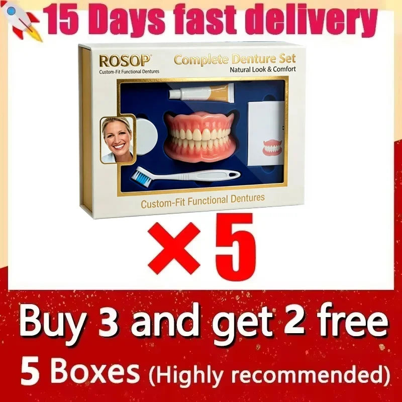 Comfort Fit Cosmetic Smile Teeth for Instant Natural Looking Coverage - 14
