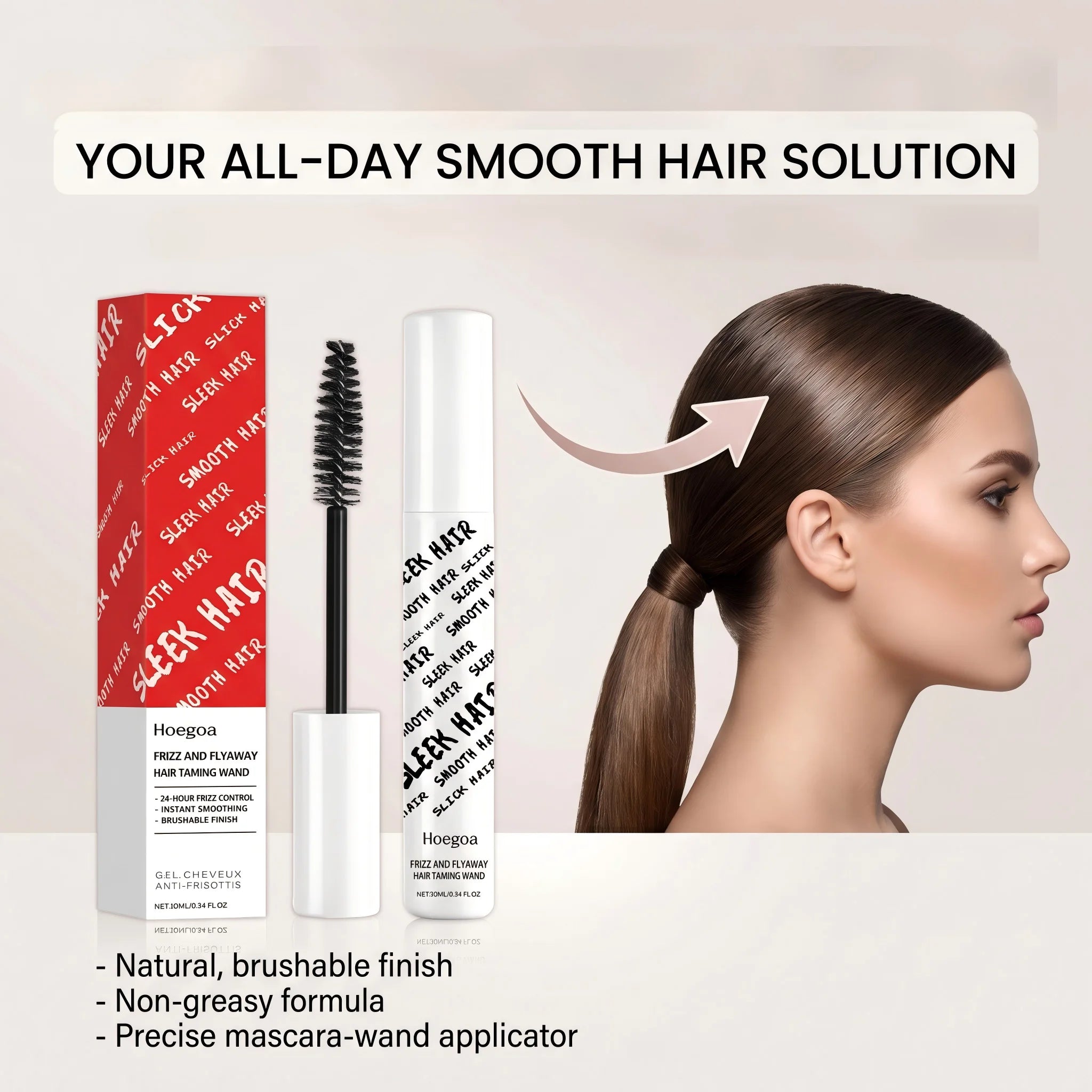 Anti-Frizz Hair Finishing Stick for Sleek Flyaway and Edge Control - 8
