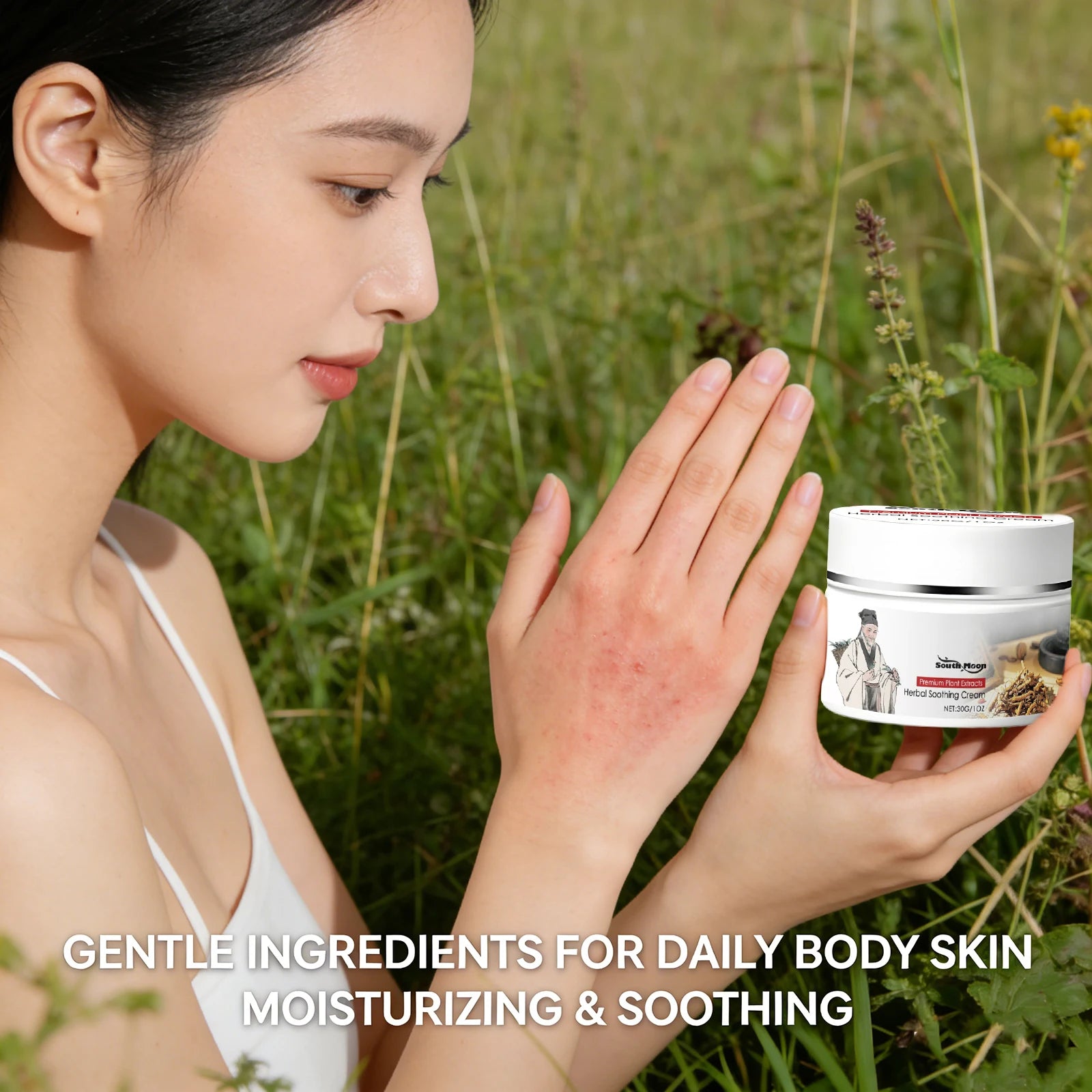 Herbal Soothing Cream for Skin Irritation, Redness and Dryness Relief - 10