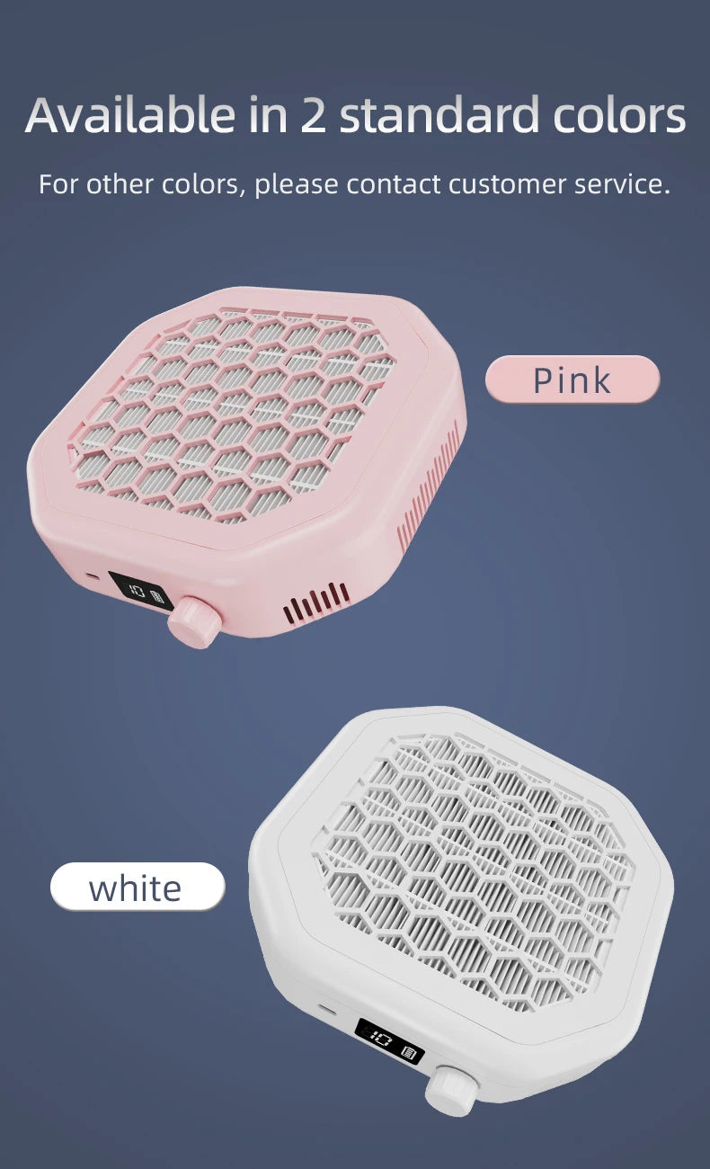 Rechargeable Cordless Nail Dust Collector for Clean Manicure Workstations