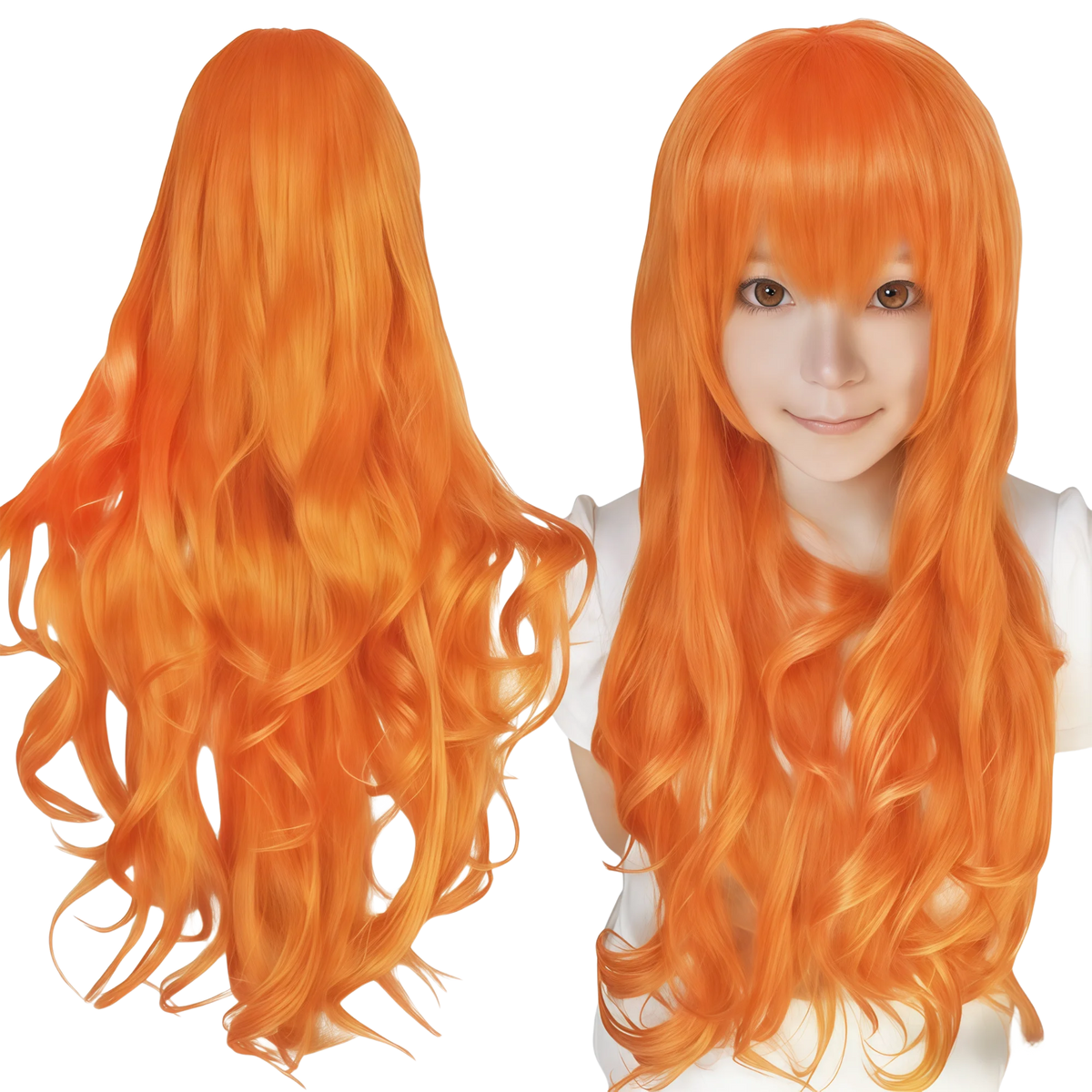 Long Wavy Synthetic Cosplay Wig for Women Anime Costume