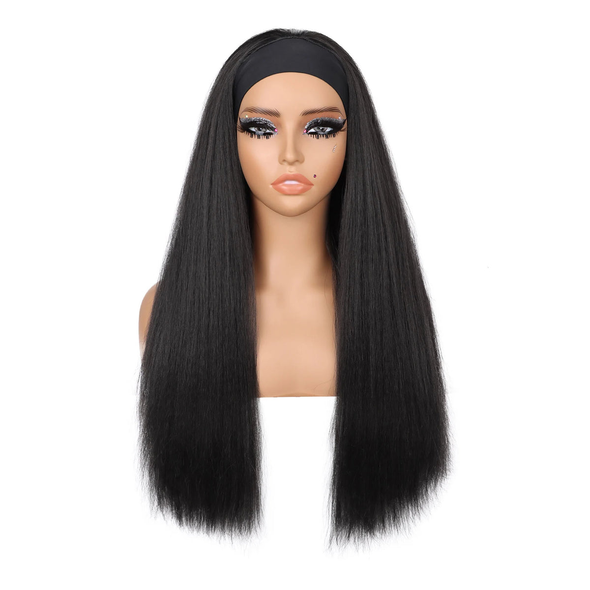 Long Yaki Straight Headband Wig for Easy Daily Styling