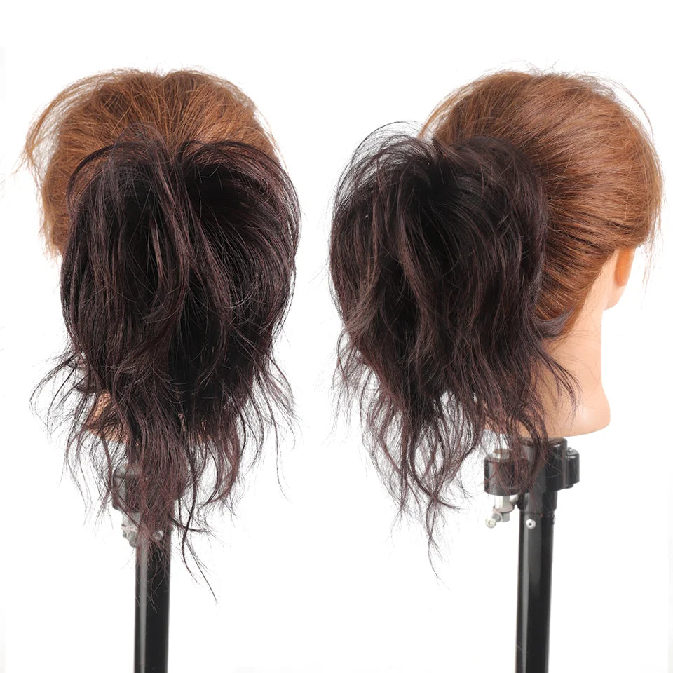 Fluffy Messy Bun Hair Extension for Easy Elegant Updos - 3