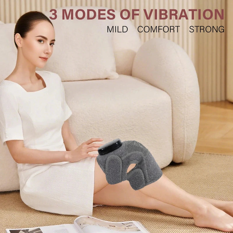 Cordless Heated Vibration Massage Wrap for Knee, Shoulder and Elbow - 12