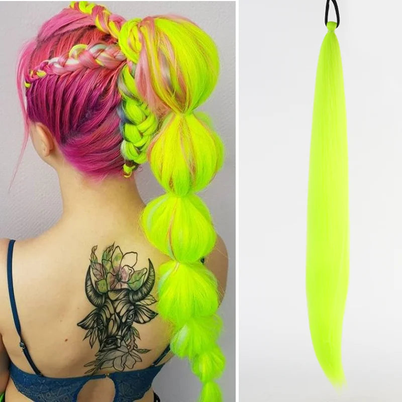 26" Long Ombre Synthetic Braiding Ponytail Extension - 10