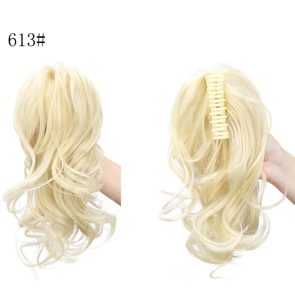 Curly Ponytail Claw Clip Hair Extension for Instant Voluminous Styles - 9