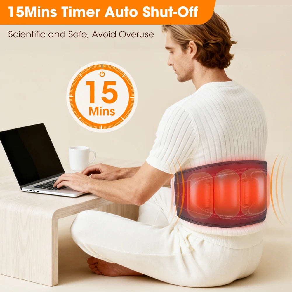 Cordless Heated Back Massage Belt with Air Compression - 12