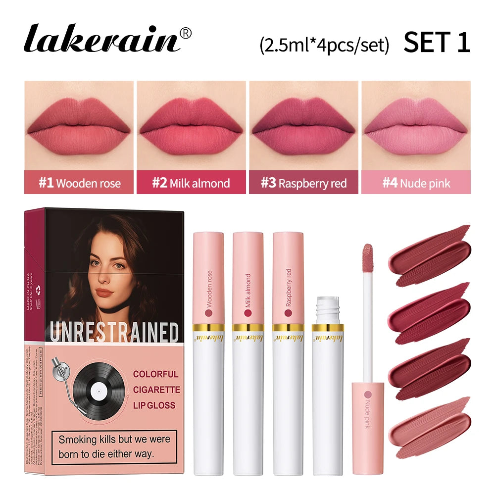 Matte Lipstick Set with Waterproof Long-Lasting Velvet Finish