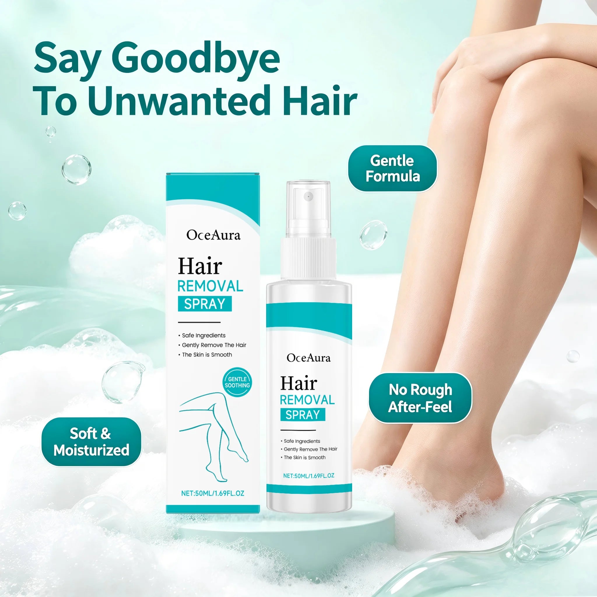 Painless Gentle Hair Removal Spray for Smooth Body Skin - 5