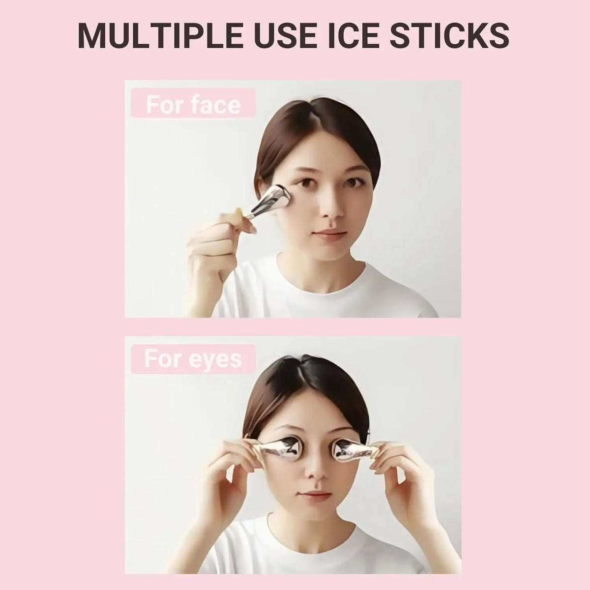 Stainless Steel Cooling Cryo Sticks for Facial Puffiness and Rejuvenation