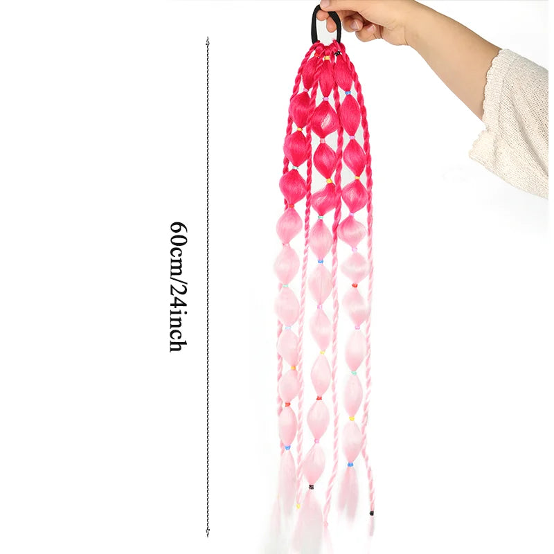 Ombre Bubble Braid Ponytail Extension for Girls