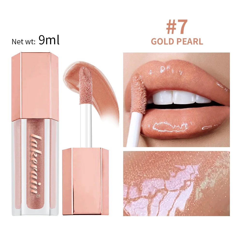 Hydrating Liquid Lip Gloss with Shimmer for Plump and Moisturized Lips