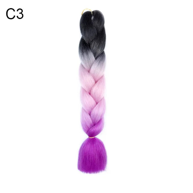 24-Inch Ombre Jumbo Braiding Hair Extensions