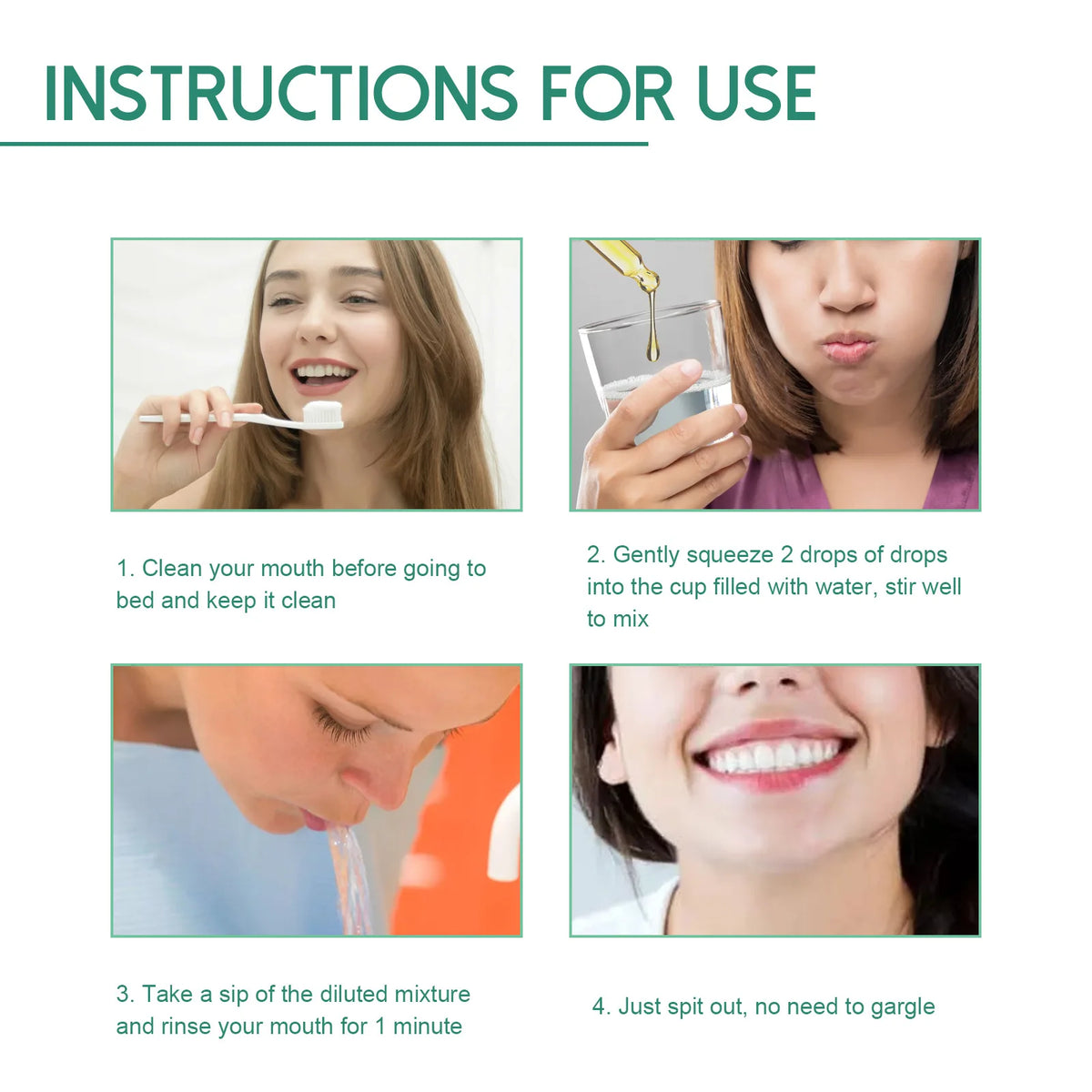 Natural Herbal Toothache and Gum Relief Drops for Oral Health Care