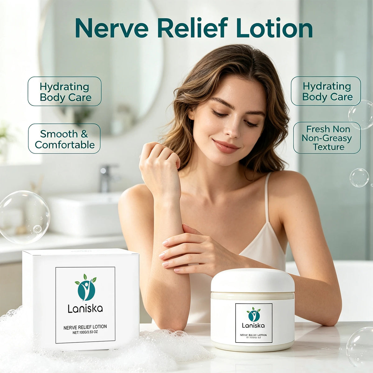 Soothing Nerve Relief Lotion for Tired Body Skin and Muscle Discomfort