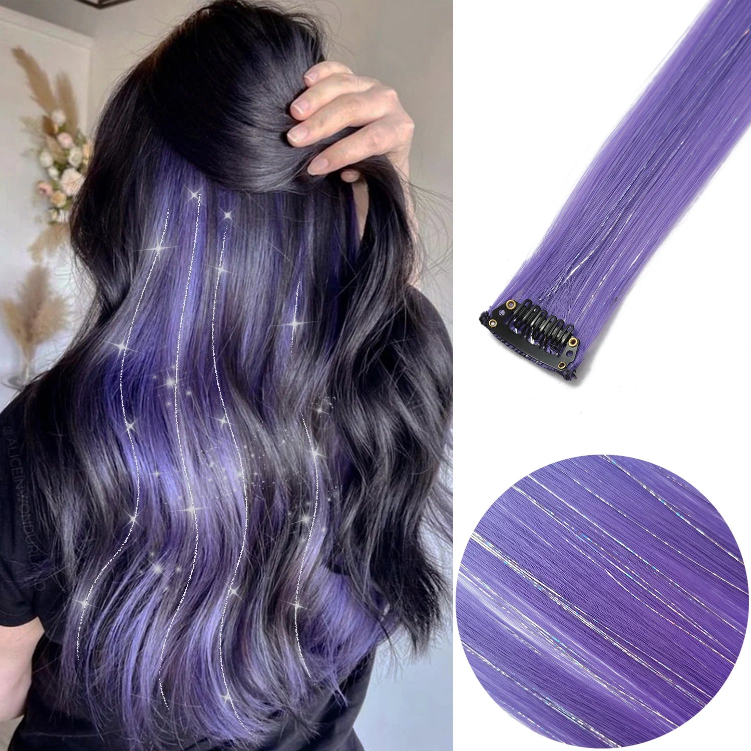 22-Inch Colored Clip-In Hair Extension Highlights - 32