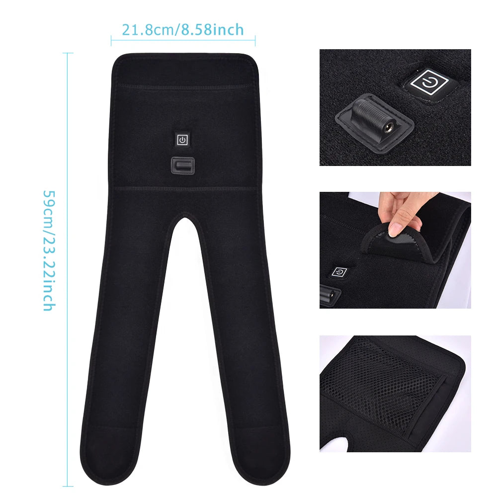 Electric Heated Knee Support Brace for Joint Pain and Muscle Relaxation - 9