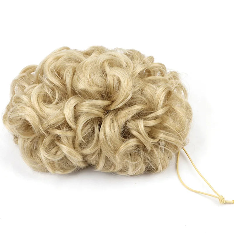 Curly Messy Bun Hair Scrunchie for Instant Volume - 14