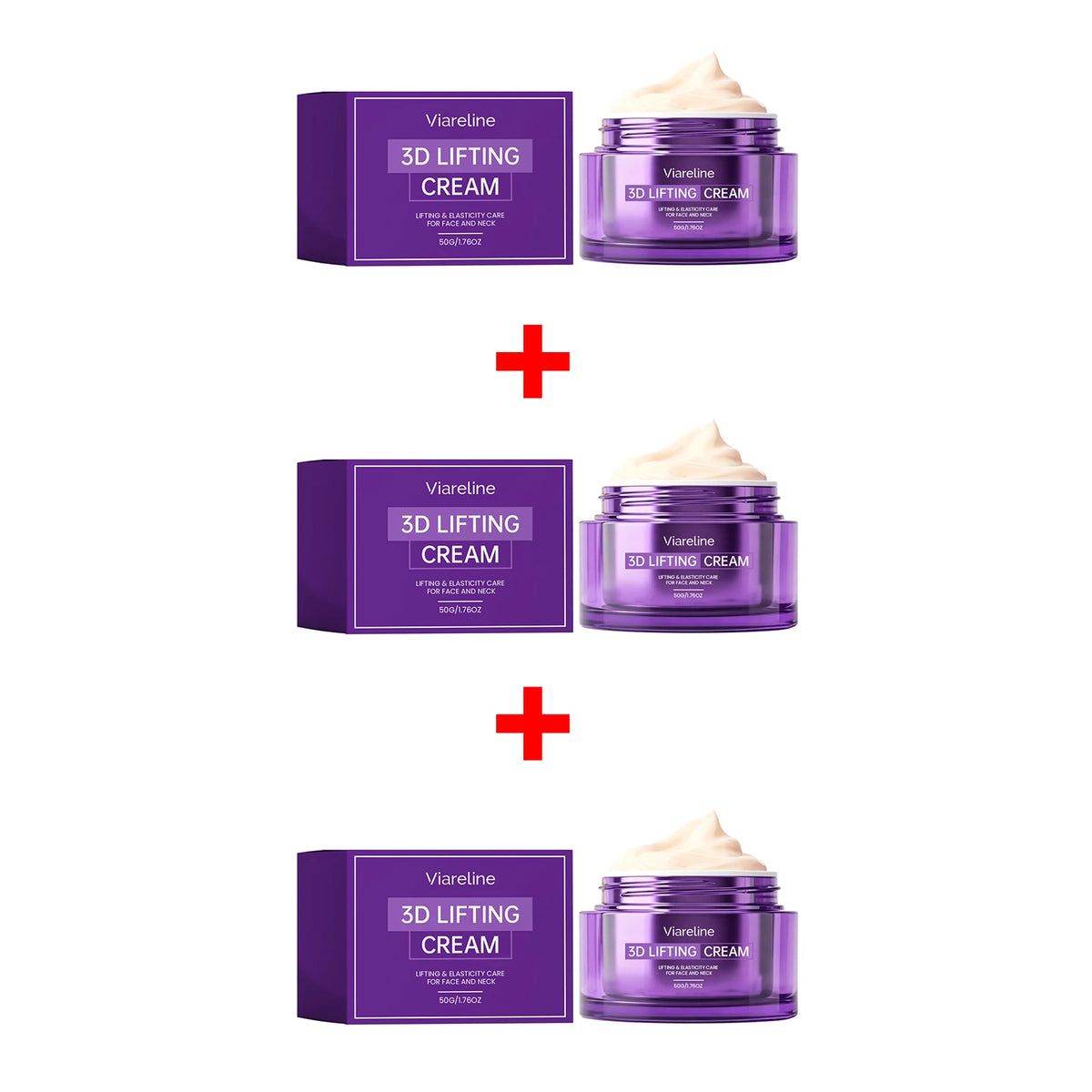 3D Lifting Firming Cream for Face and Neck Tightening and Anti-Aging