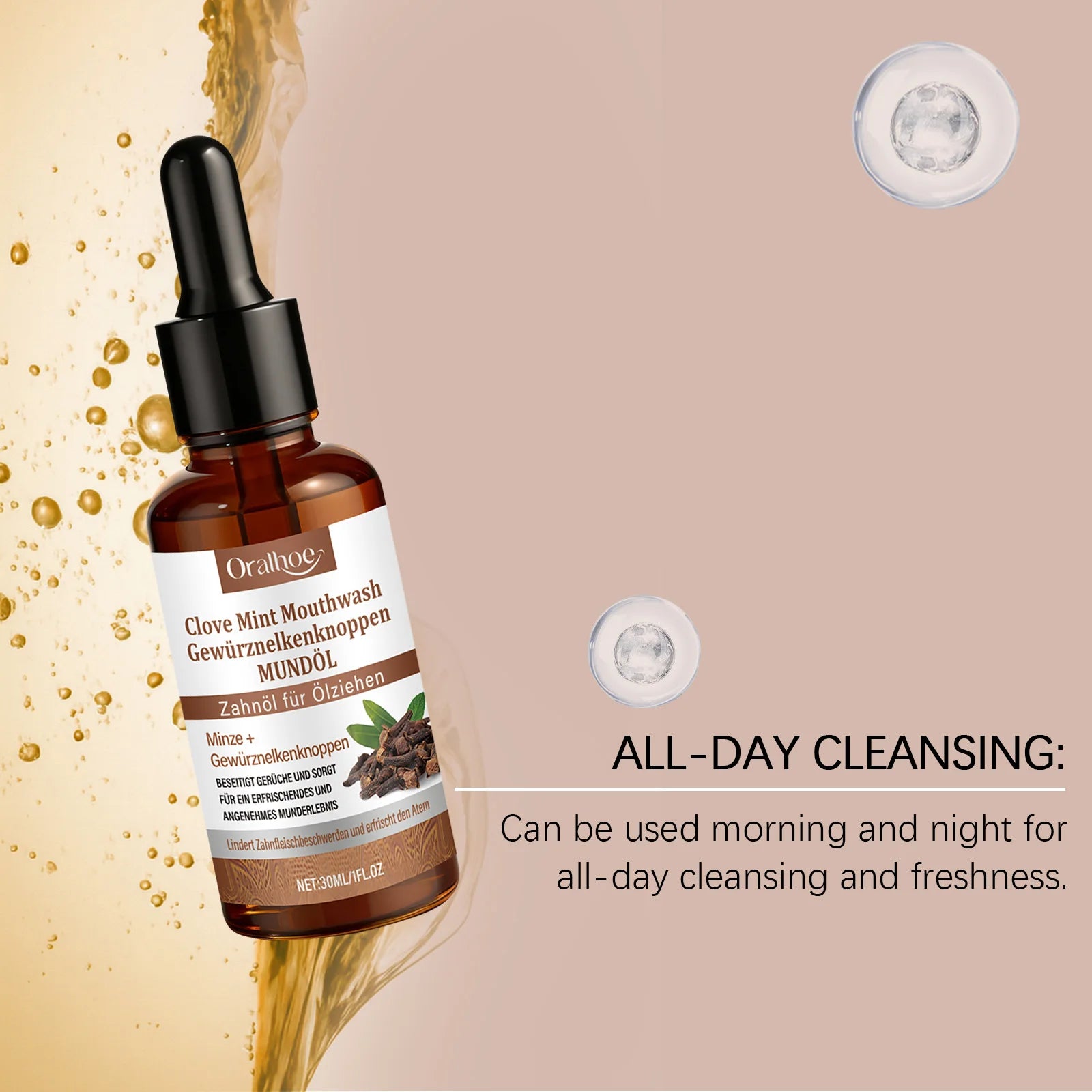 Clove Mint Mouthwash for Teeth Whitening and Fresh Breath - 18