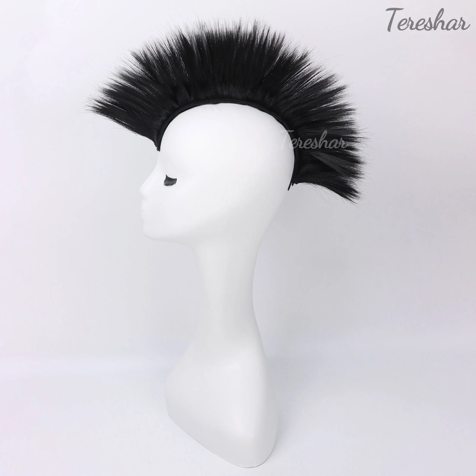 Synthetic Mohawk Helmet Wig for Motorcycle and Sports Helmets - 3