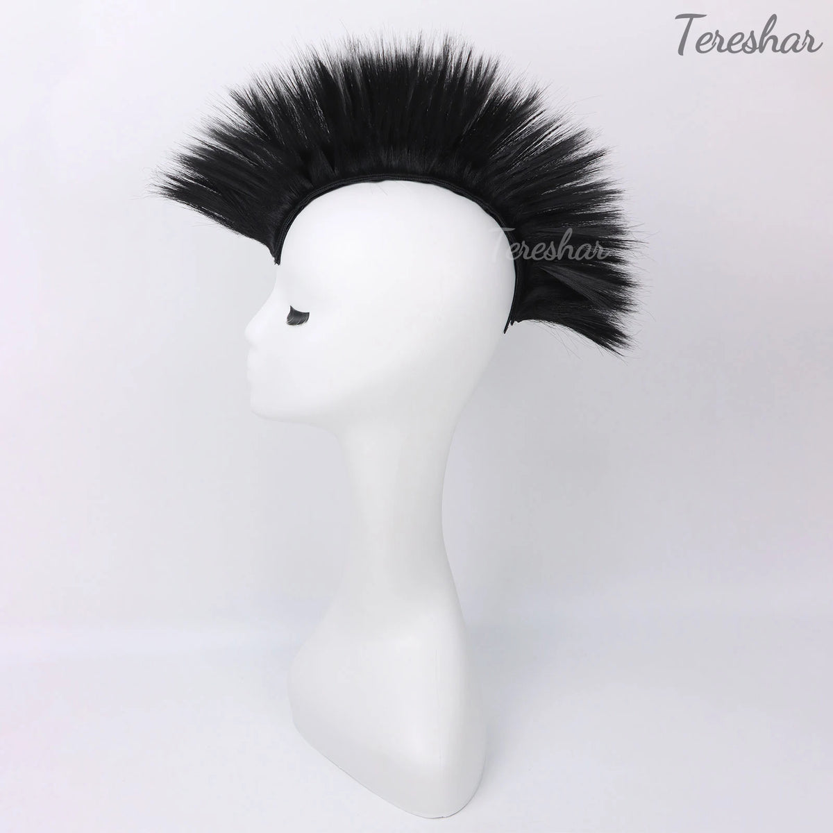 Synthetic Mohawk Helmet Wig for Motorcycle and Sports Helmets