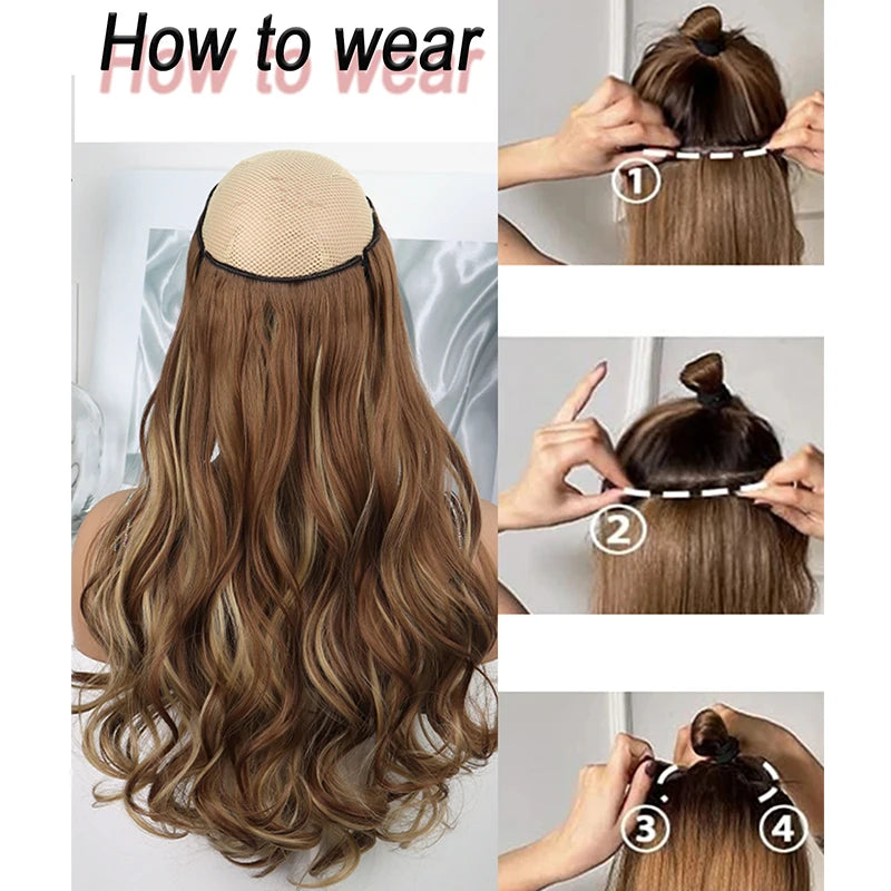 16-Inch Wavy Clip-In Hair Extensions for Instant Volume - 10