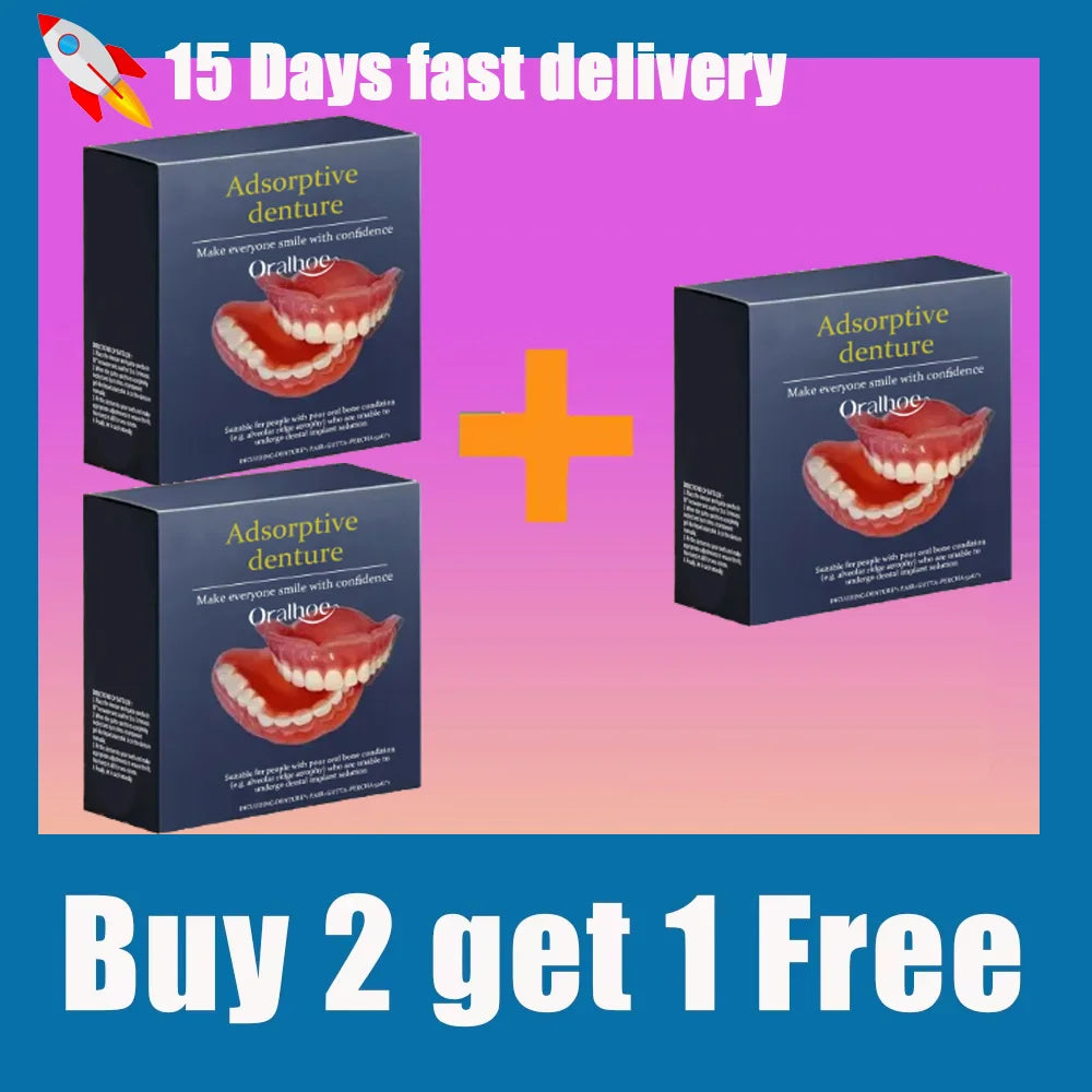 Comfortable Silicone Denture Set for Natural Smile and Daily Use - 9