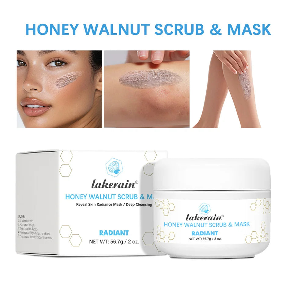 Honey Walnut Facial Exfoliating Scrub and Moisturizing Face Mask - 9