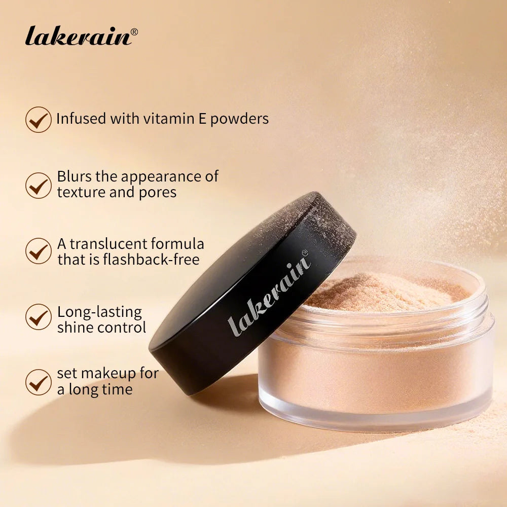 Translucent Loose Setting Powder for Flawless Matte Makeup Finish