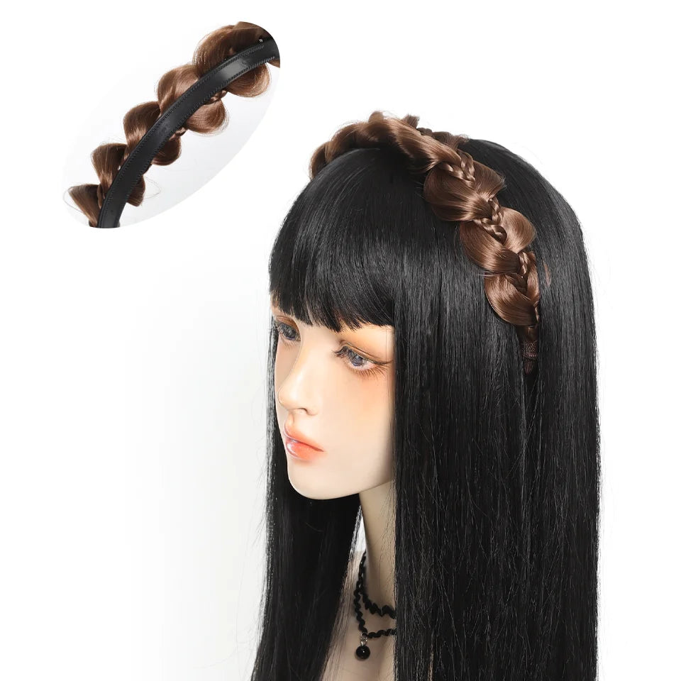 Synthetic Braided Hair Headband for Instant Styling