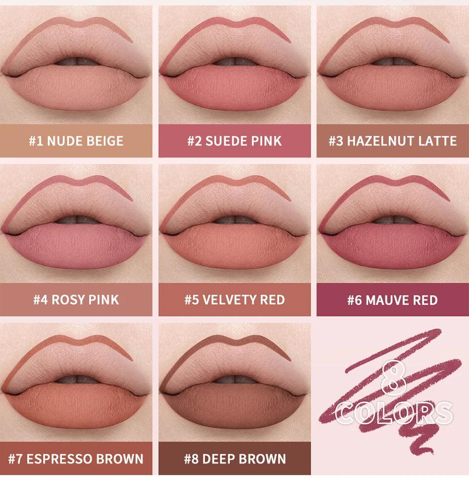 Waterproof Matte Lip Liner Pencil for Long Lasting Precision Definition