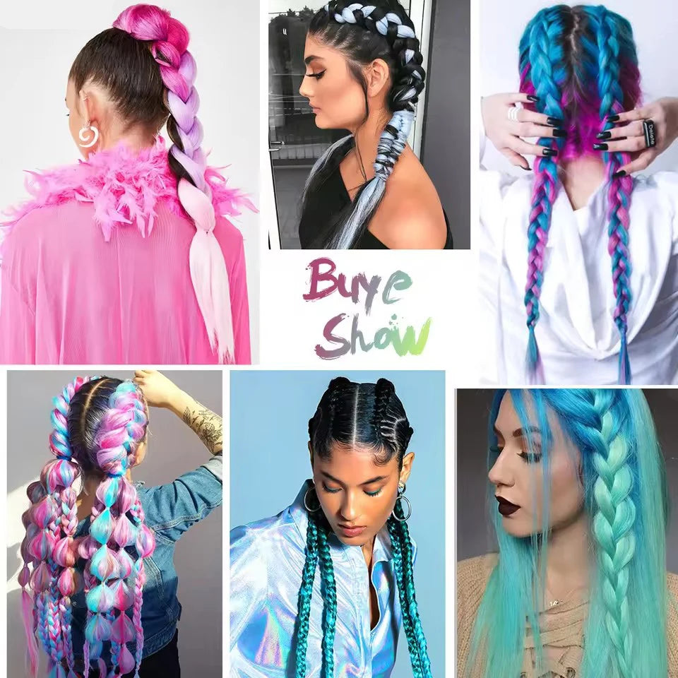 24-Inch Jumbo Synthetic Braiding Hair Extensions