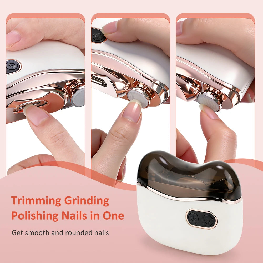 Automatic Electric Nail Clipper with LED Light for Safe Easy Trimming - 8