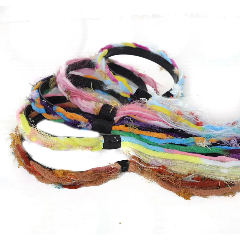 Bohemian Braided Dreadlock Headband for Festivals - 7